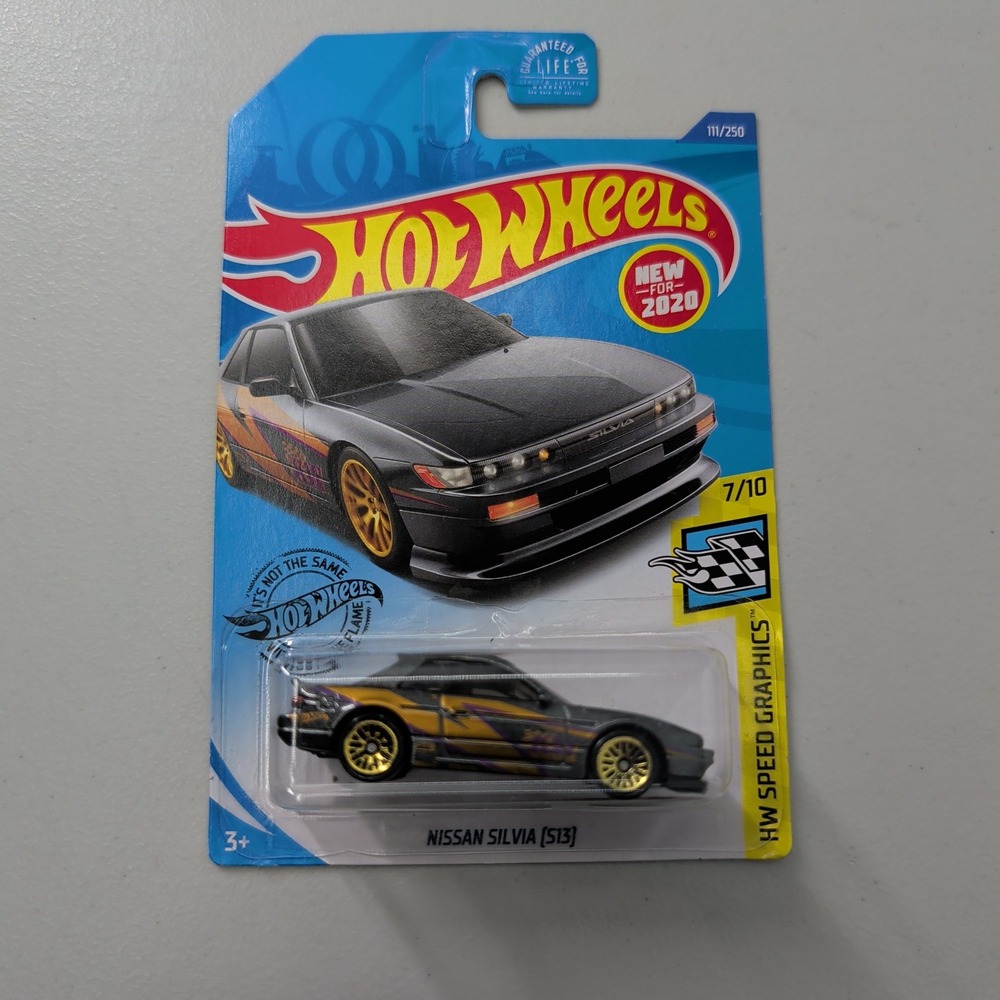 Hot Wheels Nissan Silvia S13 Gray HW Speed Graphics 111/250 2020 Diecast Car